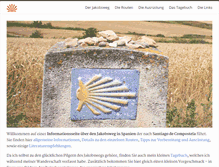 Tablet Screenshot of jakobsweg-spanien.info